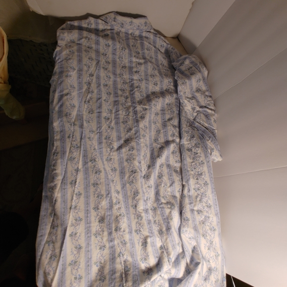 USA Fundamentals Night Gown Blue Design Size 2x Cotton 2 Button Pocket - Picture 7 of 11